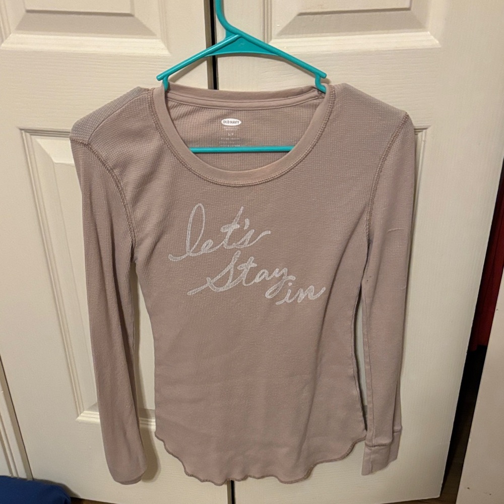 Old Navy Long Sleeve Top - Light Mauve